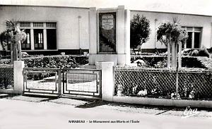 MIRABEAU - MONUMENT AUX MORTS ET ECOLE